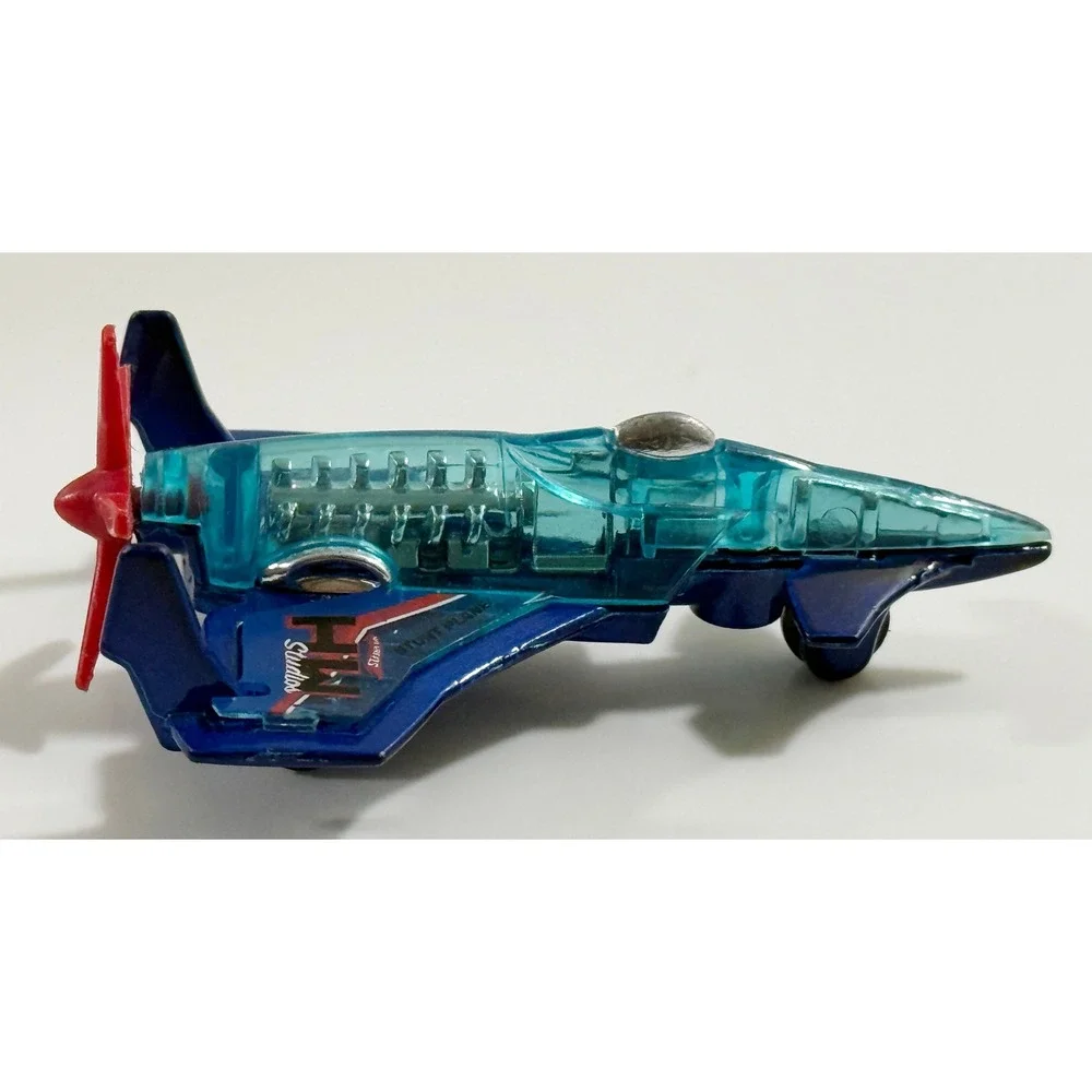 Hot Wheels‎ Poison Arrow Stunt Plane Blue Teal Translucent Die-Cast Toy